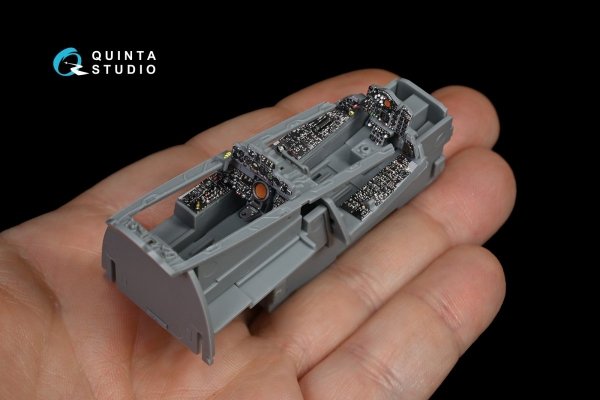 Quinta Studio QD48132 F-4S 3D-Printed &amp; coloured Interior on decal paper (for ZM SWS kit) 1/48