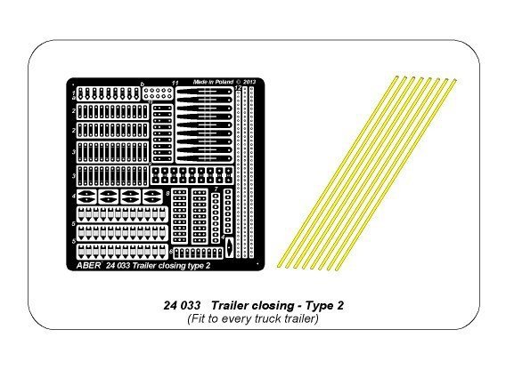 Aber 24033 Rygle do naczep Typ 2 (1:24)