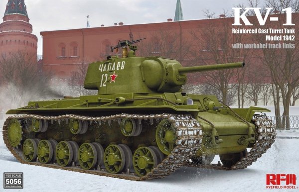 Rye Field Model 5056 KV-1 Reinforced Cast Turret TankModel 1942 1/35