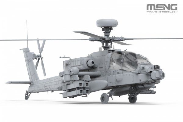 Meng Model QS-005S AH-64 D Saraf - Heavy Attack Helicopter (Israeli Air Force) with Figures 1/35