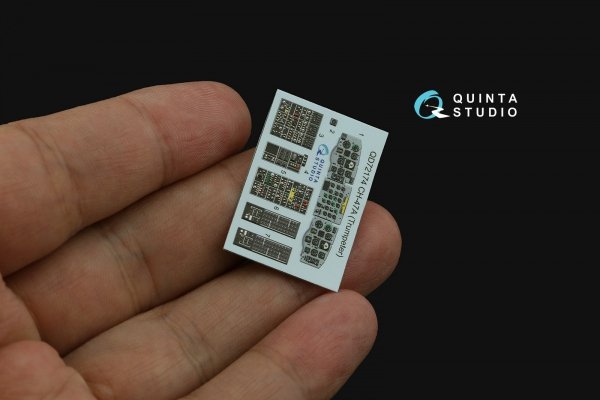 Quinta Studio QD72174 CH-47A 3D-Printed coloured Interior on decal paper (Trumpeter) 1/72
