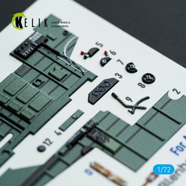 Kelik K72210 Bristol Blenheim Mk.IV - interior 3D decals for Airfix kit (1/72)