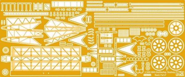 MK1 Design MD-20013 HMS Rodney DX Pack 1/200