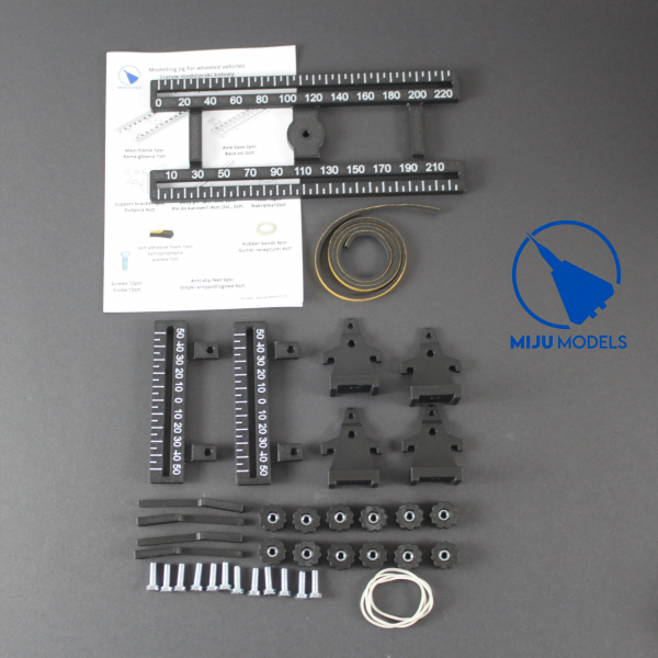 Miju Models JIG-WHEELS-STANDARD Statyw modelarski kołowy / Wheeled modeling stand