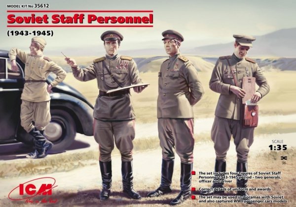 ICM 35612 Soviet Staff Personnel (1943-45) (1:35)