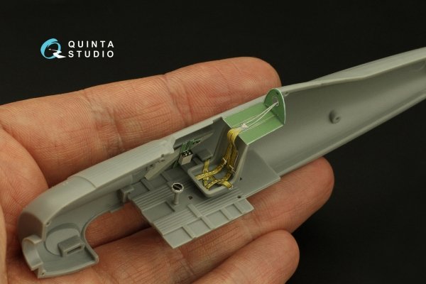 Quinta Studio QD48393 Gloster Gladiator MKI 3D-Printed &amp; coloured Interior on decal paper (I Love Kit) 1/48