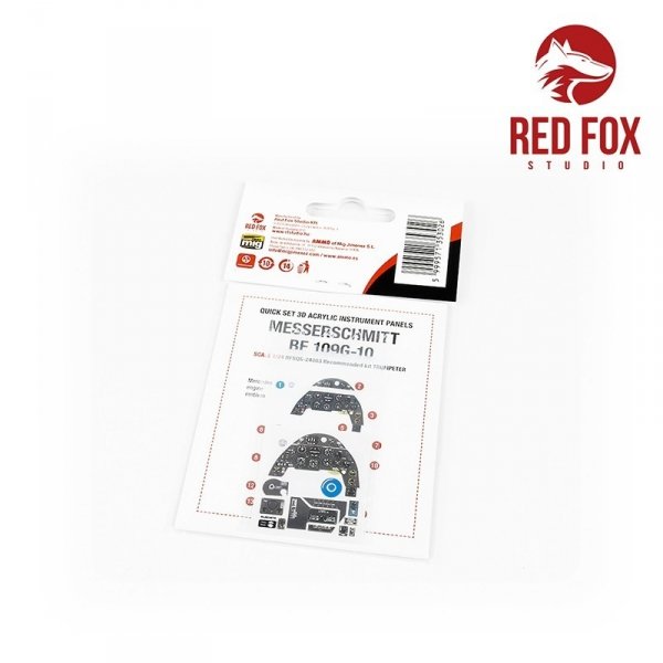 Red Fox Studio QS-24003 Bf 109G-10 for Trumpeter kit 1/24
