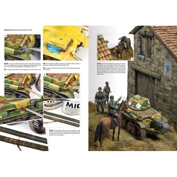 AK Interactive AK130027 FRENCH ARMOR – A GUIDE TO PAINTING &amp; WEATHERING TECHNIQUES USING TAMIYA’S FRENCH WWII AFV MODELS
