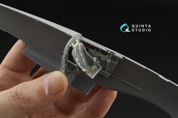 Quinta Studio QD32268 Hs 123A-1 early 3D-Printed &amp; coloured Interior on decal paper (ICM) 1/32