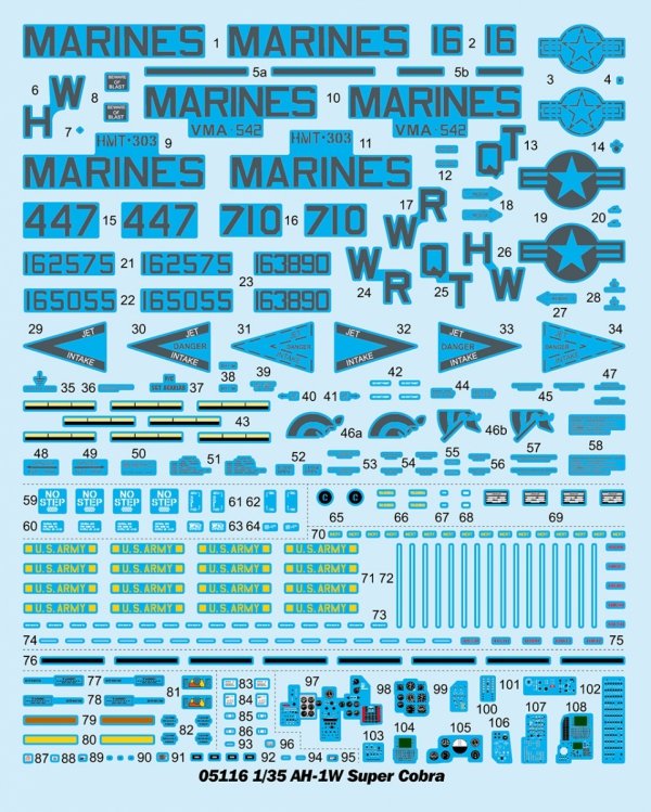 Trumpeter 05116U AH-1W Super Cobra  - USZKODZONE / DAMAGED 1/35