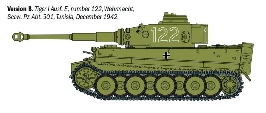 Italeri 6767 Pz. Kpfw. VI Tiger I Ausf. E (tp) Early Production 1/35