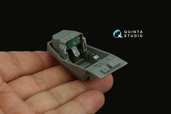 Quinta Studio QD48479 F-35A 3D-Printed &amp; coloured Interior on decal paper (Kitty Hawk/Zimi Model) 1/48