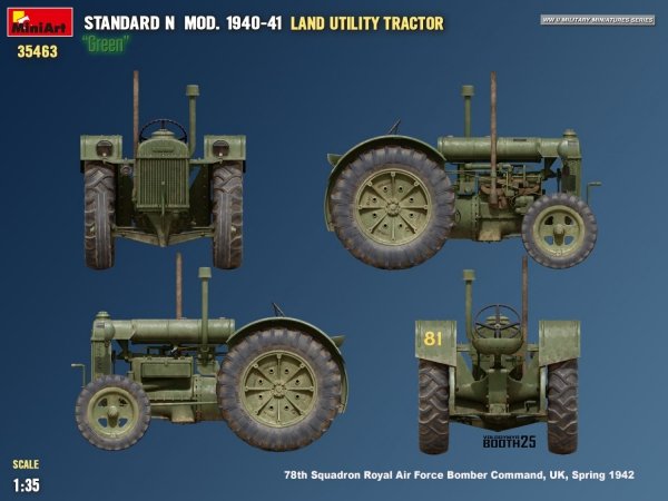 Mini Art 35463 Land Utility Tractor Standard N “Green” Mod. 1940-41 1/35