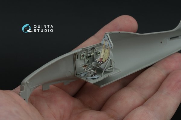 Quinta Studio QD48467 Macchi MC.200 Saetta (Late) 3D-Printed coloured Interior on decal paper (Italeri/Tamiya) 1/48