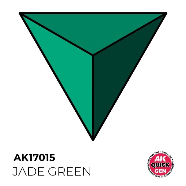 AK Interactive AK17015 JADE GREEN – QUICK GEN COLOR 18ml