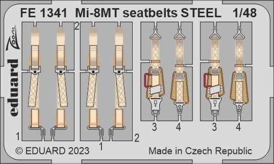 Eduard FE1341 Mi-8MT seatbelts STEEL ZVEZDA 1/48