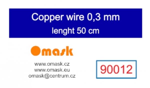 Omask 90012 Copper wire 0,3 mm lenght 50 cm