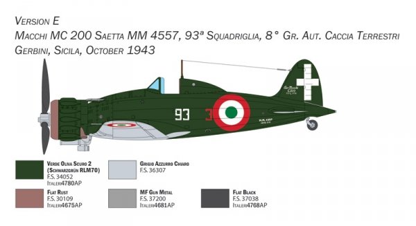 Italeri 2767 Macchi C.200 Serie XXI-XXIII 1/48