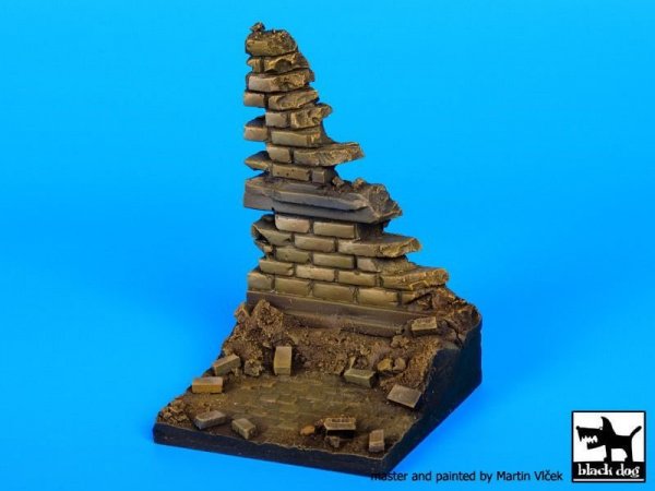 Black Dog D35056 Ruined wall N°3 base 1/35