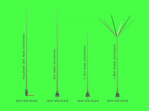 Master GM-35-043 German WWII 2m rod antenna (for Fu 5 radio set) (1pcs) 1/35