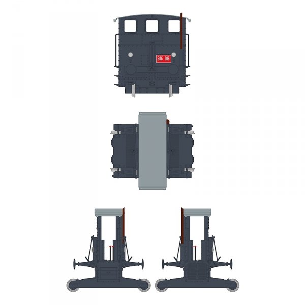 AK Interactive AK35009 AUTOMOTORE FS 206/207/208 SOGLIOLA RAIL SHUNTER – TREN DE MANIOBRAS 1/35