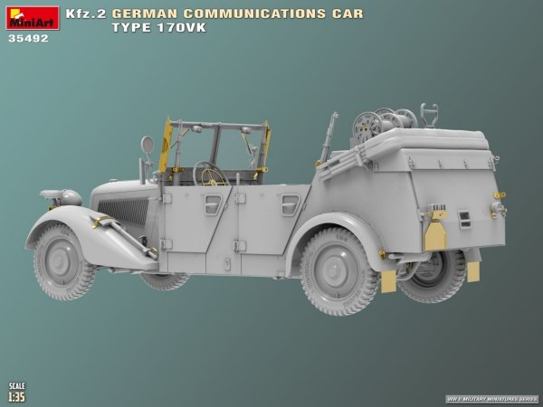 Mini Art 35492 Kfz.2 German Communications Car Type 170VK 1/35