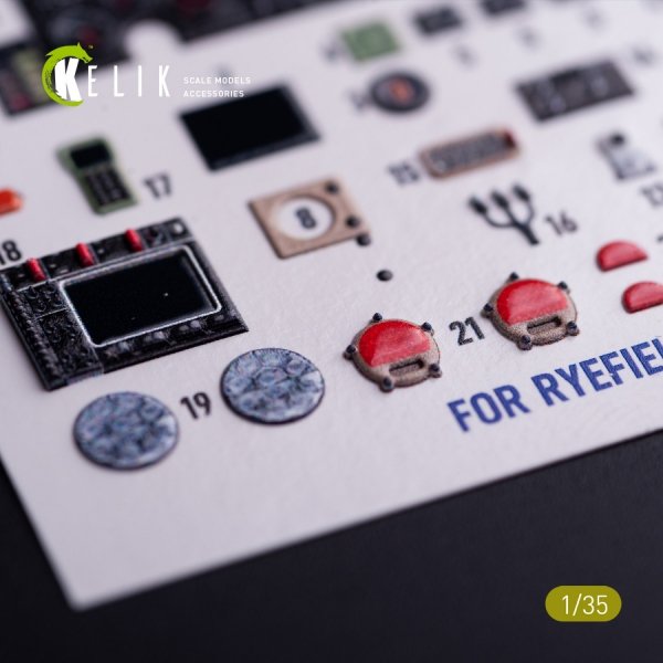 Kelik K35043 M1240A M-ATV - interior 3D decals for RFM kit (1/35)