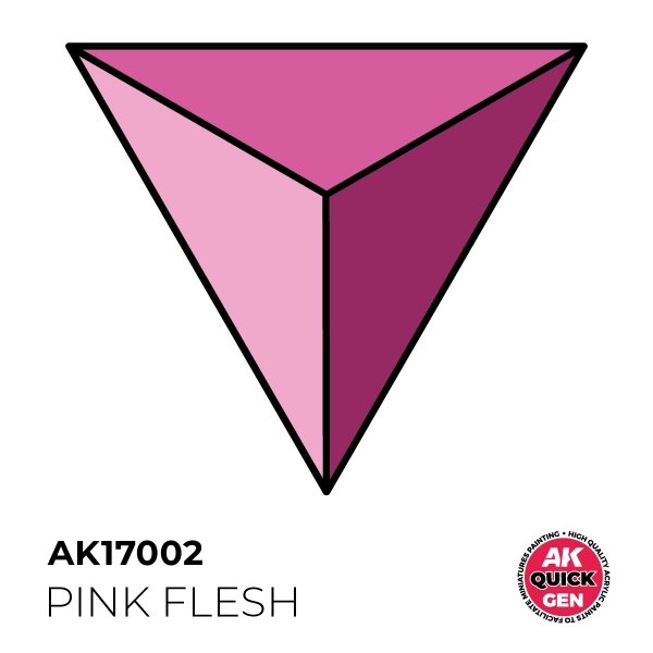 AK Interactive AK17002 PINK FLESH – QUICK GEN COLOR 18ml