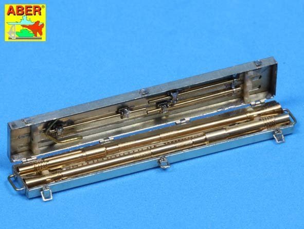 Aber 35L-089 Set of 2 German 2cm L/65 gun barrel for Flak 38 with storage box (1:35)	