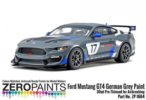 Zero Paints 1664 Ford Mustang GT4 German Grey 30 ml
