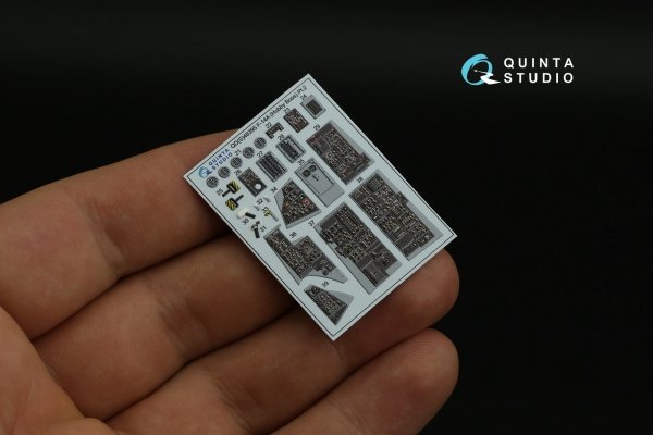 Quinta Studio QD48395 F-14A 3D-Printed &amp; coloured Interior on decal paper (Hobby Boss) 1/48