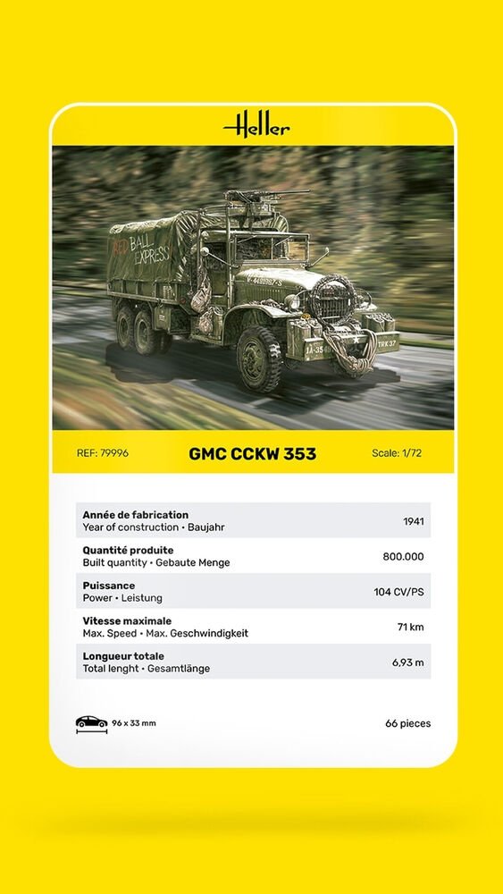 Heller 79996 GMC CCKW 353 1/72