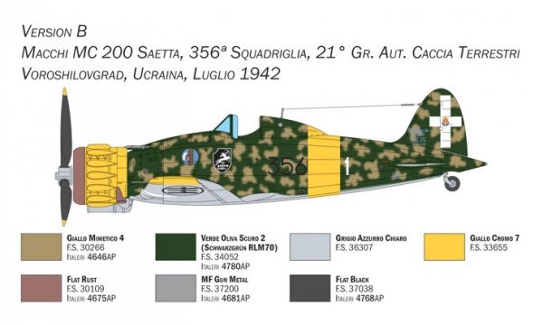 Italeri 2767 Macchi C.200 Serie XXI-XXIII 1/48
