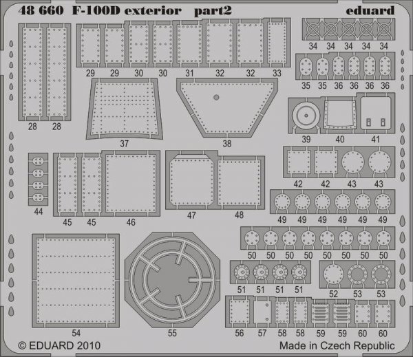 Eduard 48660 F-100D exterior 1/48 Trumpeter