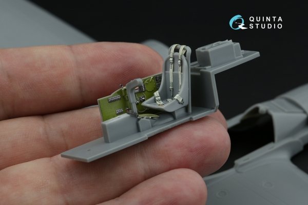 Quinta Studio QD48644 P-38L Lightning 3D-Printed &amp; coloured Interior on decal paper ( Hasegawa ) 1/48