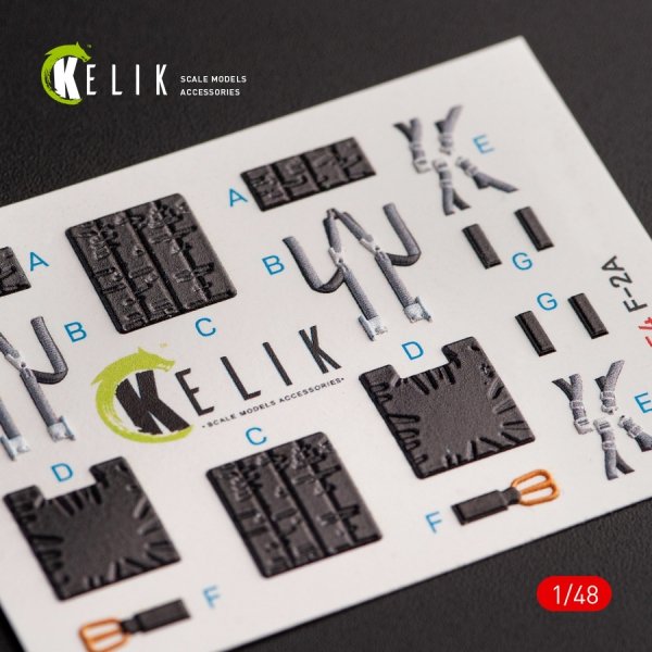 Kelik K48054 JASDF F-2B interior 3D decals for Hasegawa kit (1/48)