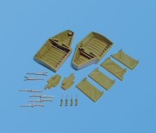 Aires 2024 F4U-1A Corsair wheel bay 1/32 Trumpeter