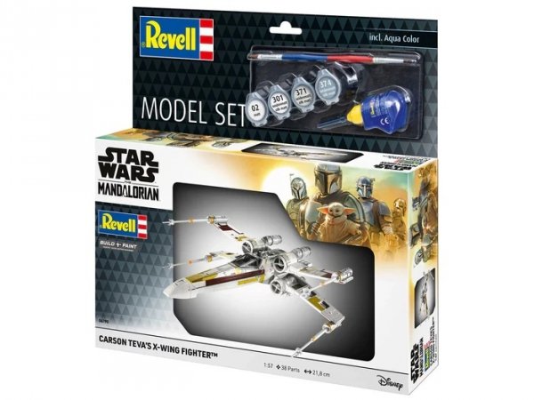 Revell 66790 Model Set Star Wars Mandalorian Carson Teva's X-Wing Fighter 1/57