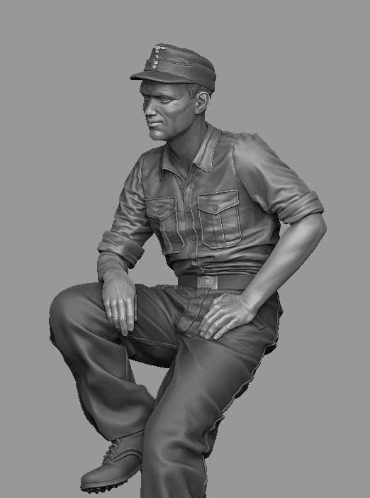 Panzer Art FI35-122 StuG loader at rest 1/35