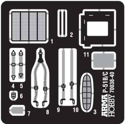 Arma Hobby 70040 F-6C Mustang™ Expert Set 1/72