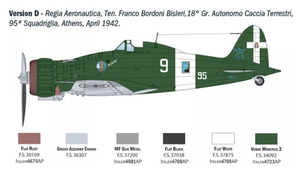 Italeri 2516 Macchi MC.200 Saetta 1/32