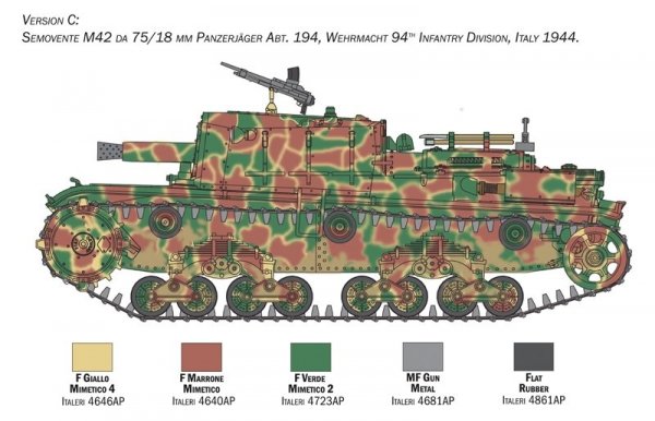 Italeri 6569 SEMOVENTE M42 da 75/18 1/35