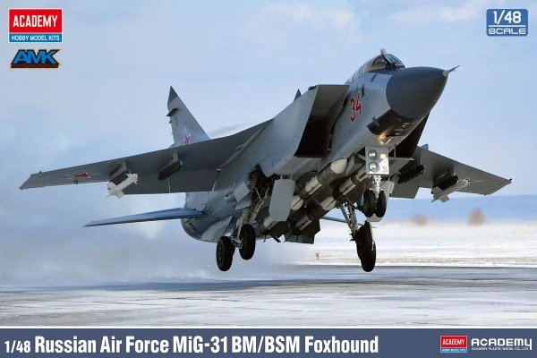 Academy 12364 Russian Air Force MiG-31 BM/BSM Foxhound 1/48