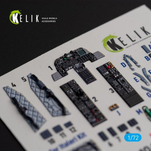KELIK K72157 OA-10A &quot;Thunderbolt&quot; - interior 3D decals for Italeri kit 1/72