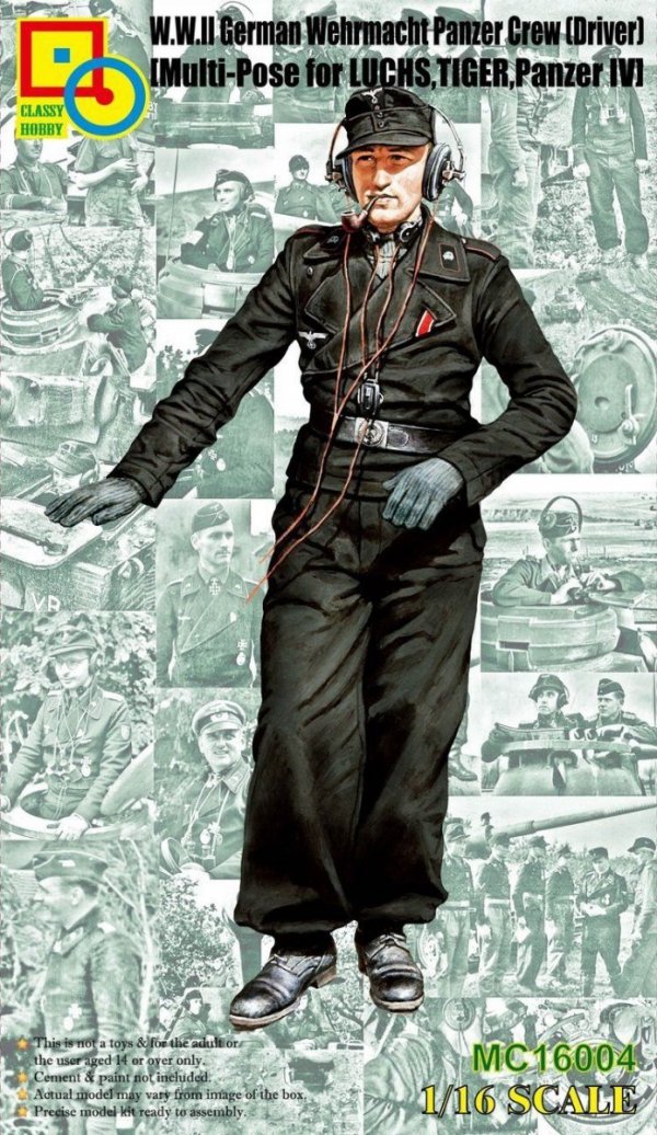 Classy Hobby MC16004 1/16 W.W.II German Panzer Crew (Driver)