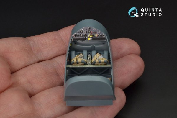 Quinta Studio QD48125 Bf108 3D-Printed &amp; coloured Interior on decal paper (Eduard) 1/48