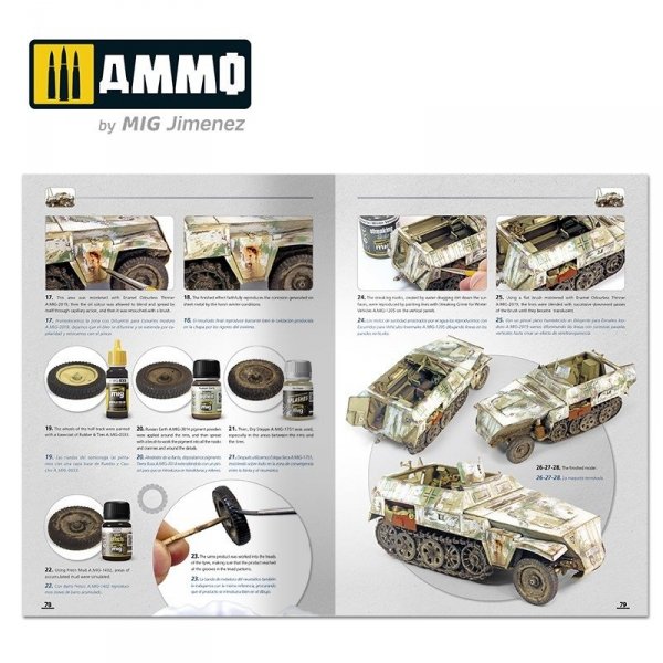 Ammo of Mig 6039 How to Paint Winter WWII German Tanks Multilingüal (Eng - Spa)