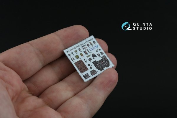 Quinta Studio QD48500 P-51B late/P-51C Late 3D-Printed coloured Interior on decal paper (Eduard) 1/48