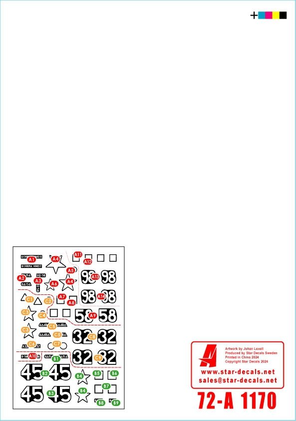 Star Decals 72-A1170 US 6th Armored Division 4. The Super-Sixth in Europe 1944-45. Special Tanks 1/72