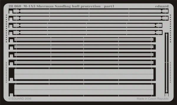 Eduard 28060 M-4A3 Sherman sandbag hull protection (for HOBBY BOSS) 1/48